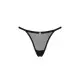 Прозрачные стринги с кружевом Obsessive Celia Noir thong XL/2XL