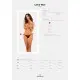 Прозрачные стринги с кружевом Obsessive Celia Noir thong XL/2XL