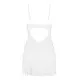 Пеньюар Obsessive Alissium chemise & thong, XS/S, кружевной лиф, стринги в комплекте