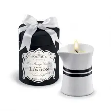 Массажная свечa Petits Joujoux - London - Rhubarb, Cassis and Ambra (190 г) роскошная упаковка