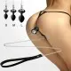 Силиконовая анальная пробка Art of Sex Silicone Anal Plug with Leash size L с поводком Black