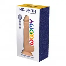 Силіконовий фалоімітатор Wooomy Mr.Smith, термореактивний, з присоскою, довжина 17,5, діаметр 3,3 см
