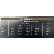 Платье в пол с люрексовой ниткой и стрингами Penthouse - Love on Fire Black L/XL