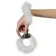 Наручники металлические Adrien Lastic Handcuffs White с белой пушистой отделкой