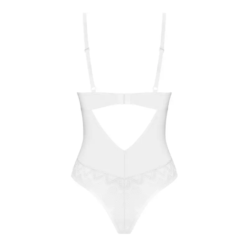 Боди Obsessive Alissium Teddy XL/2XL, лиф с мягкой чашкой, высокие вырезы для ног