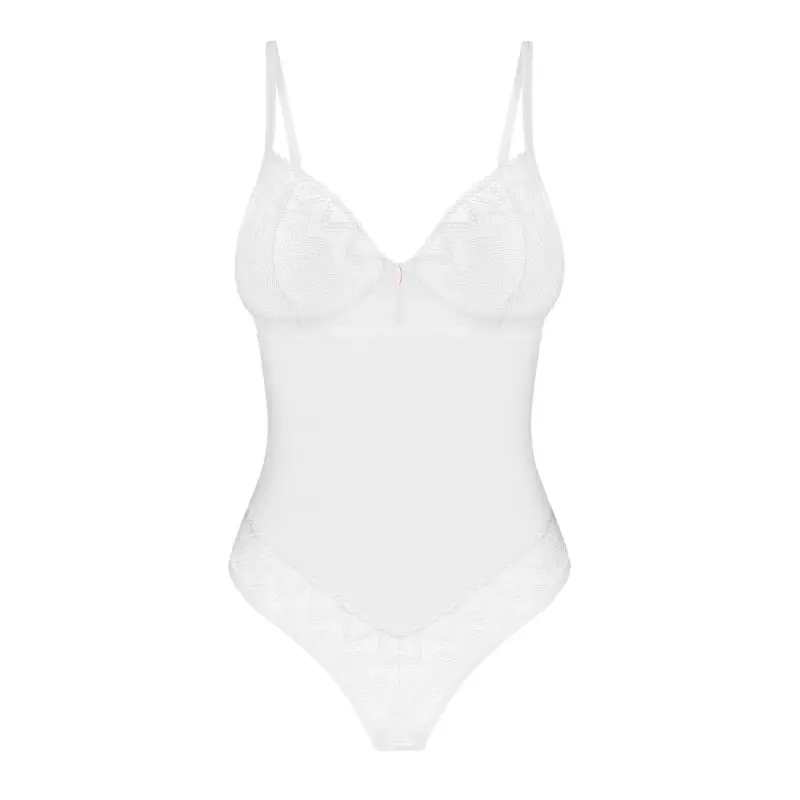 Боди Obsessive Alissium Teddy XL/2XL, лиф с мягкой чашкой, высокие вырезы для ног