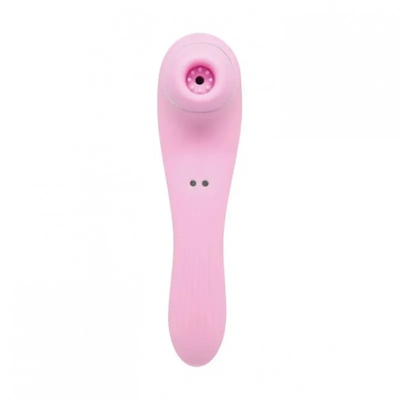 Вакуумный стимулятор с вибрацией Wooomy Smoooch Pink Clitoral Suction & Vibration, 10х2 режимов