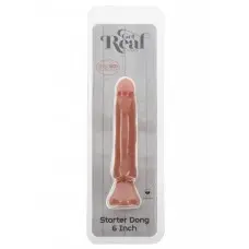 Get Real Starter Dong 6 Inch - Фаллоимитатор на присоске,16 см (телесный)