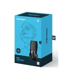 Satisfyer Men Vibration - супер-мастурбатор з вібрацією, 16х8 см (чорний)