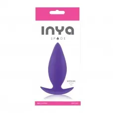 NS Novelties Inya Spades Medium - середня анальна пробка, 10х3,8 см (пурпурова)