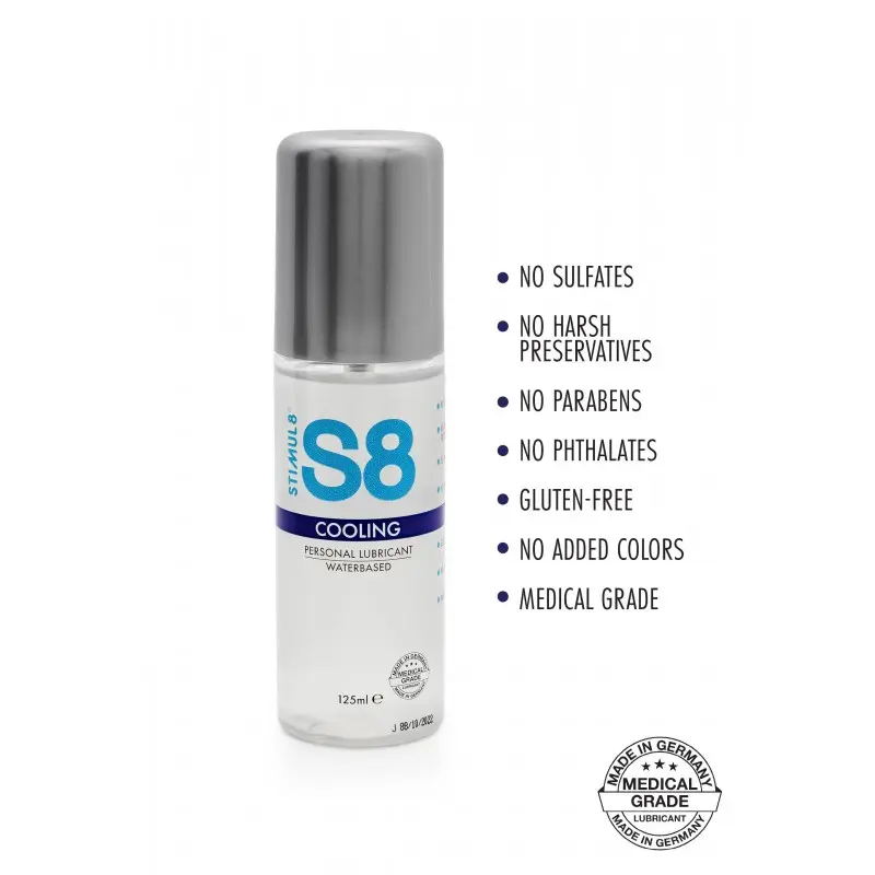Stimul8 Cooling Water Based Lube - Лубрикант с лёгким охлаждающим эффектом, 125 мл
