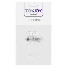 Toy Joy Flutter Ring - виброкольцо, 7х3 см (прозрачный)