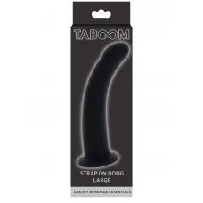 Taboom Strap-On Dong Large - Насадка для страпона, 16х3,8 см (черный)