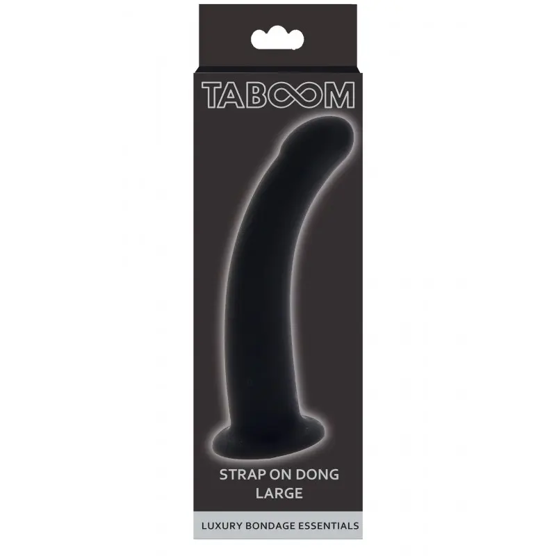 Taboom Strap-On Dong Large - Насадка для страпона, 16х3,8 см (черный)
