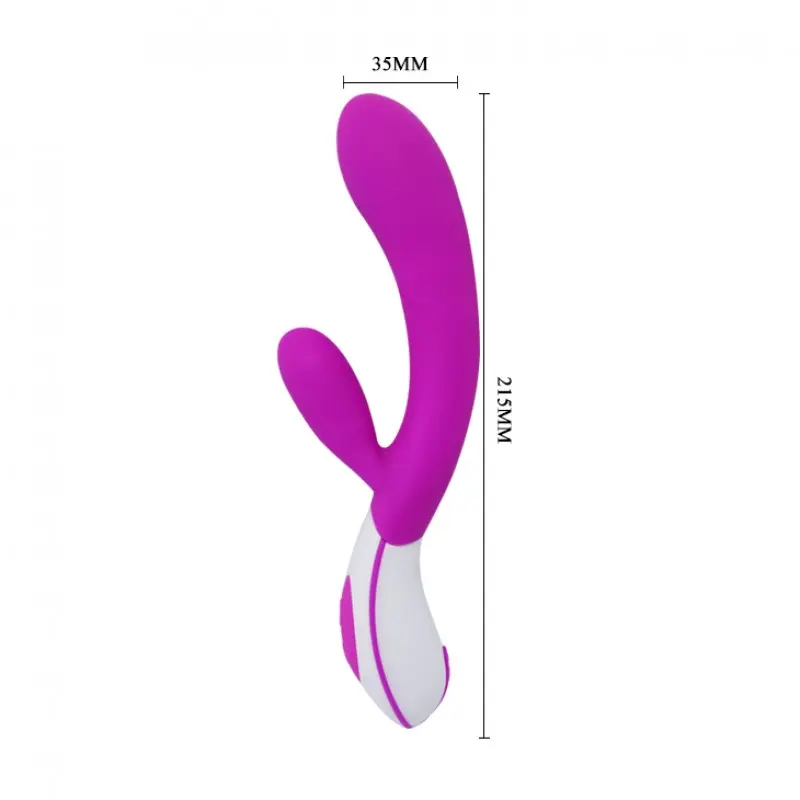LyBaile - Pretty Love Colby Vibrator - Силиконовый вибратор-кролик, 21.5х3.5 см