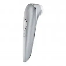 Satisfyer Luxury High Fashion- Преміальний вакуумний стимулятор клітора з вібрацією, 17х4 см (сріблястий)
