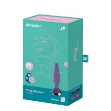 Satisfyer Plug-ilicious 1 - Анальна смарт-пробка, 14х3 см, (фіолетова)
