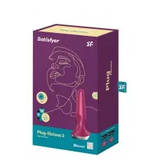 Satisfyer Plug-ilicious 2 - Анальна смарт-пробка, 14х3 см, (малинова)