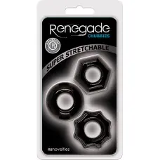 Ns Novelties Renegade Chubbies Rings - Набір ерекційних кілець (чорний)