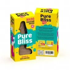 Pure Bliss Big - Крафтовое мыло-член с присоской, 18х4.2 см (коричневый)