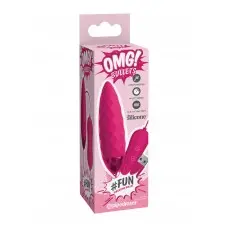 OMG #Fun Vibrating Bullet - яскраве віброяйце з 20 режимами вібрації, 7.6х2.2 см