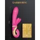Gvibe Grabbit Mini - Уменьшенный вибратор для клитора и точки G с тремя моторами, 12.5х3.2 см (розовый)