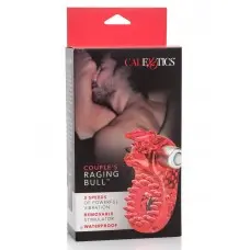 CalExotics Couples Raging Bull - виброкольцо, 8х3 см (красный)
