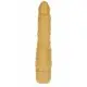 Get Real Gold Dicker Slim Vibrator - Вібратор на батарейках, 16х4.7 см (золотистий)