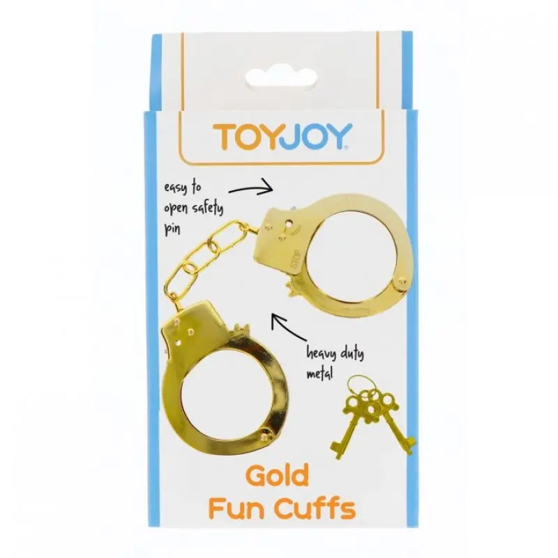 Toy Joy Gold Fun Cuffs - Наручники металлические (золотистые)