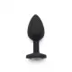 ToyJoy Diamond Booty Jewel Small - Анальная пробка с кристаллом, 7х2.5 см (S)