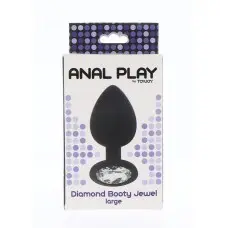 ToyJoy Diamond Booty Jewel Large - Анальная пробка 9х4.5 см (L)