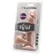 Get Real Cock 7 Inch W/ Balls Flesh - Реалістичний вібратор 18х4,5 см (тілесний)