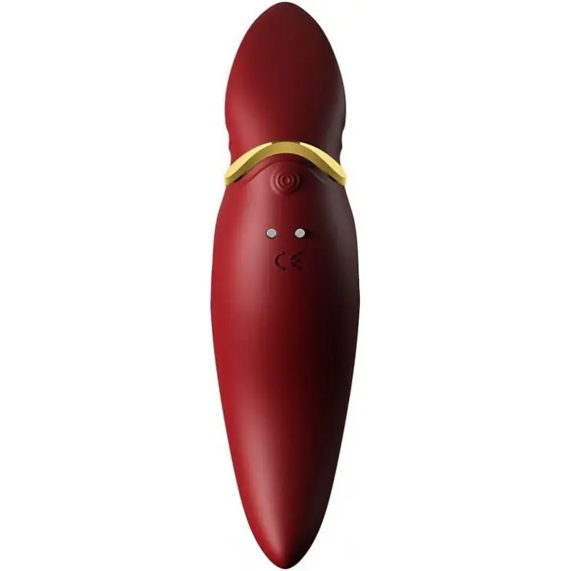 Zalo Hero Pulse Wave Massager- Импульсно-волновой массажер для клитора, 14.8 см (красный)