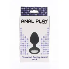 ToyJoy Diamond Booty Jewel Small - Анальная пробка с кристаллом, 7х2.5 см (S)