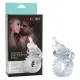 CalExotics Butterfly Beauty Orgasm Ring - віброкільце з метеликом, 8х3.2 см (прозорий)