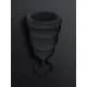 Gvibe Gcup Black силіконова менструальна чаша із захистом від протікання, 5 мл (чорний)