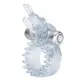 CalExotics Butterfly Beauty Orgasm Ring - віброкільце з метеликом, 8х3.2 см (прозорий)