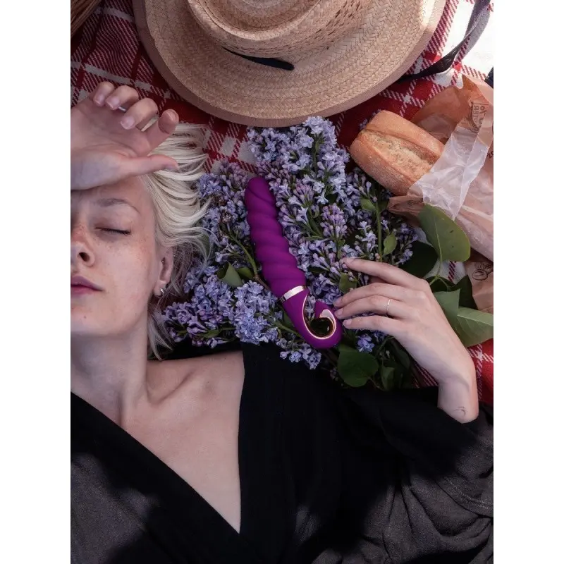 Gvibe Gjack Mini - Анатомический витой вибратор, 19х3.5 см (фиолетовый)