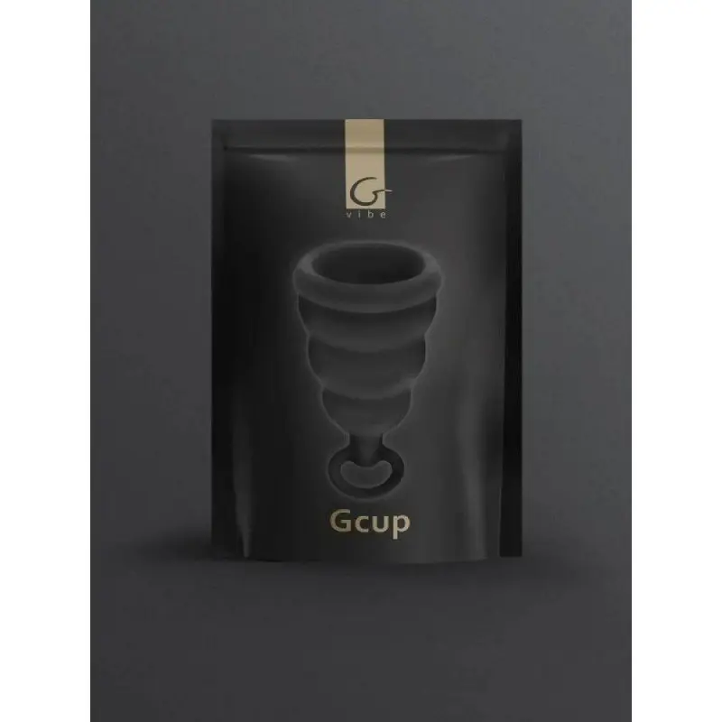 Gvibe Gcup Black силіконова менструальна чаша із захистом від протікання, 5 мл (чорний)