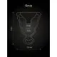 Gvibe Gcup Black силіконова менструальна чаша із захистом від протікання, 5 мл (чорний)