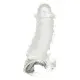 CalExotics Sensation Enhancer - рельефная насадка с открытой головкой, 11,5х2,5 см (прозрачный)