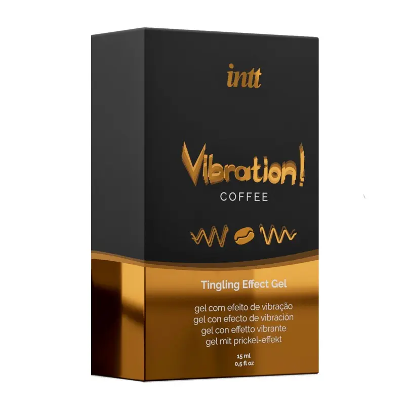 Intt Vibration Coffee - Жидкий вибратор со вкусом кофе, 15 мл
