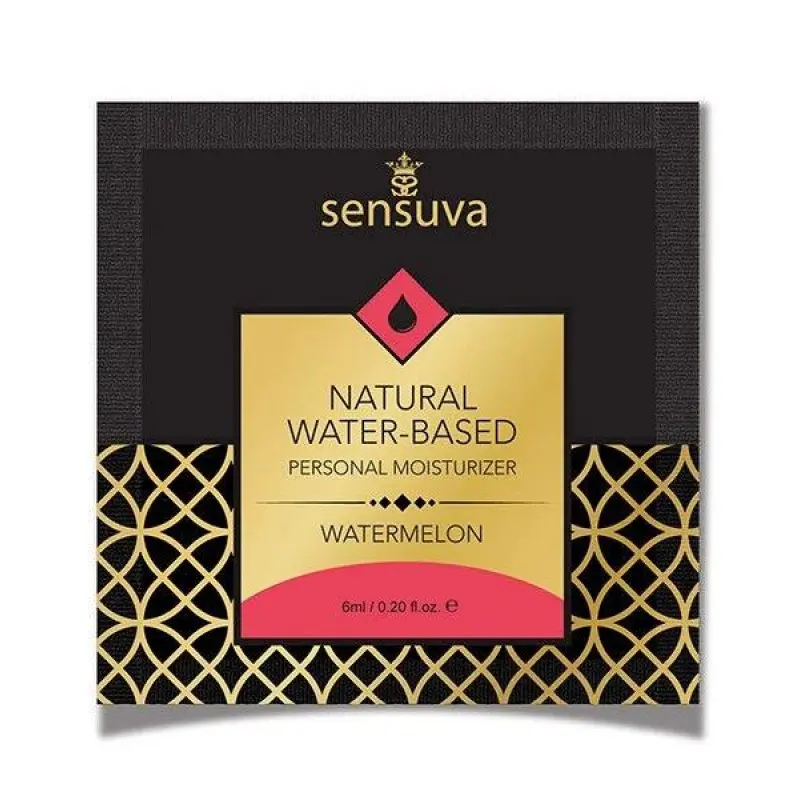 Sensuva - Natural Water-Based Watermelon - Пробник лубриканта на водной основе, 6 мл.