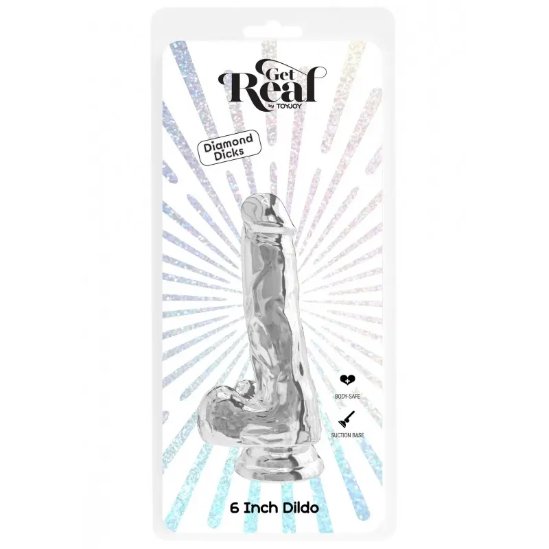 Фаллоимитатор Get Real Clear Dildo 7 inch, 16 см