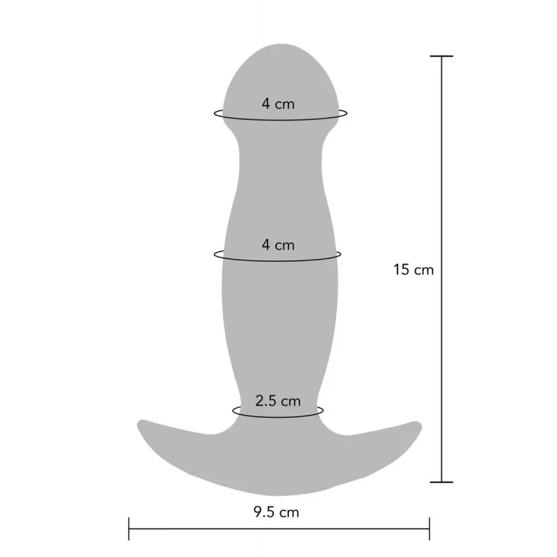 TOYJOY Pulse Vibr Plug - Анальная вибропробка, 14,5 см (синий)