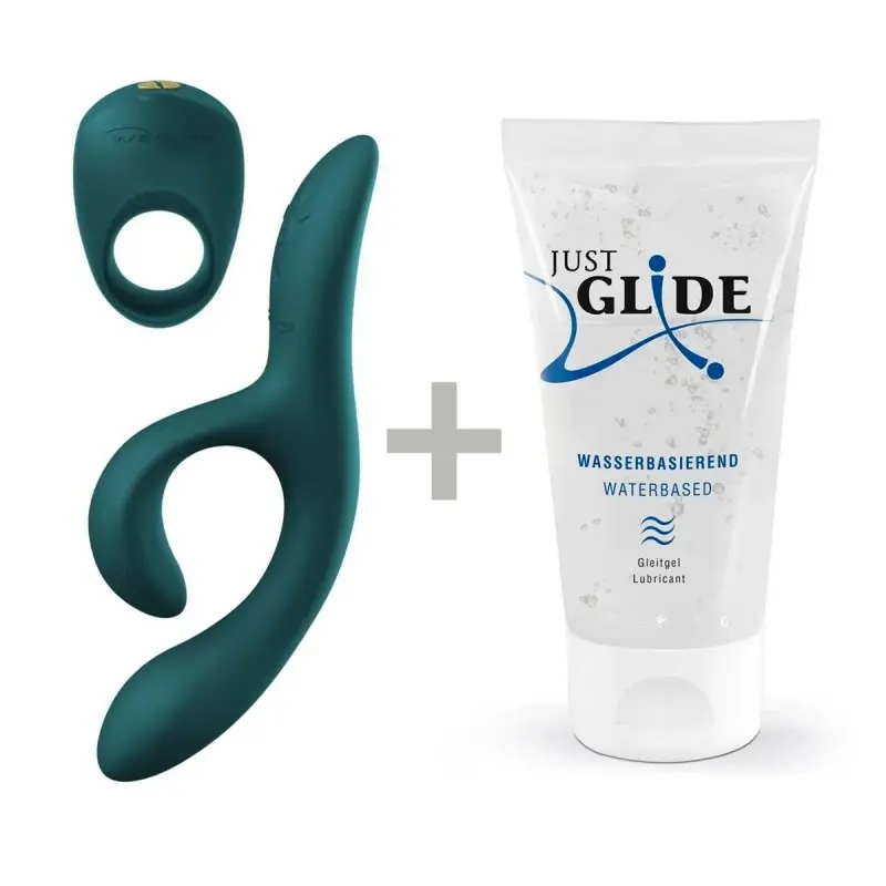 We-Vibe Date Night Set + Лубрикант 50 мл - Набір для пар, ерекційне кільце We-Vibe Pivot і вібратор Nova 2