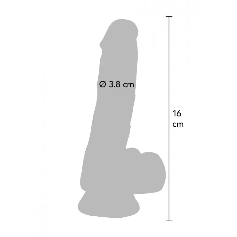 Фаллоимитатор Get Real Clear Dildo 7 inch, 16 см