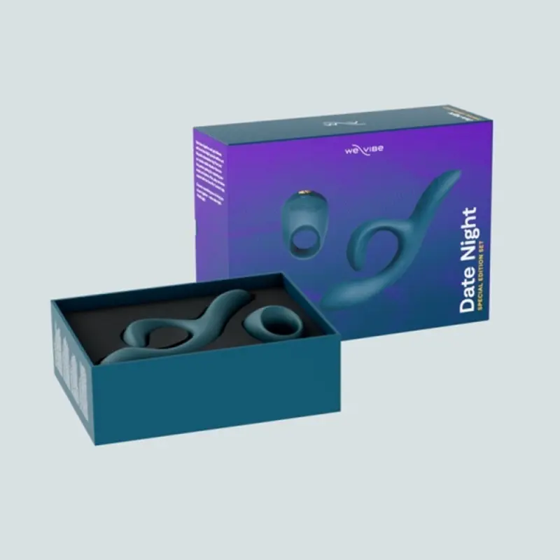 We-Vibe Date Night Set + Лубрикант 50 мл - Набір для пар, ерекційне кільце We-Vibe Pivot і вібратор Nova 2