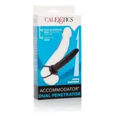 California Exotic Novelties Accommodator Dual Penetrators - Насадка для двойного проникновения, 15.5х3 см (черная)