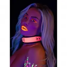 Taboom Collar and Chain Leash - Нашийник із повідцем, (рожевий)